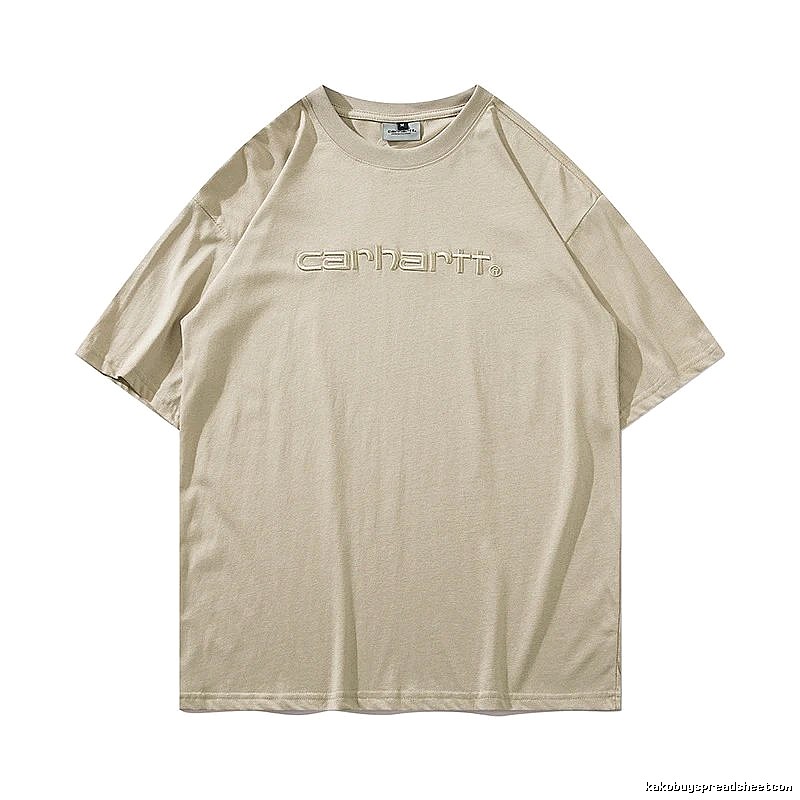 Carhartt Casual Logo T-shirt Light Blue Subtle for Streetwear Looks
