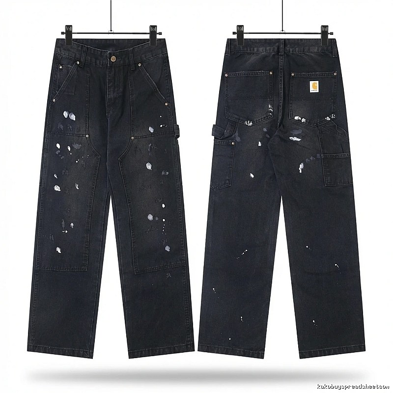 Carhartt workwear style black jeans