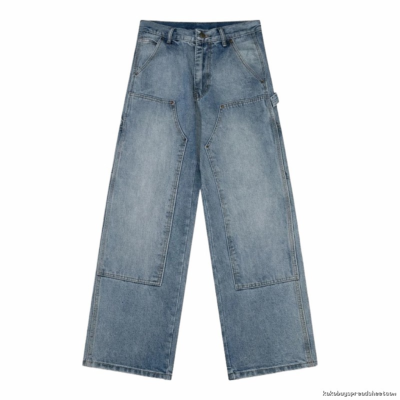 Carhartt workwear-style blue jeans