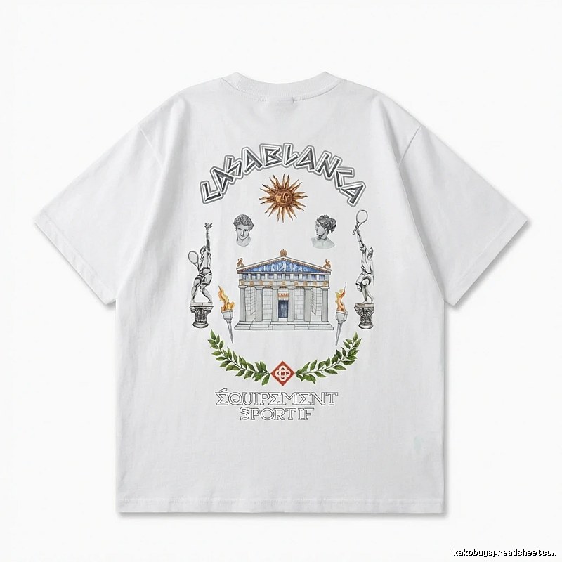 Casablanca Greek-style white T-shirt