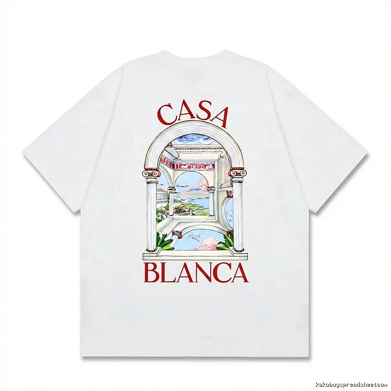 Casablanca retro style white T-shirt