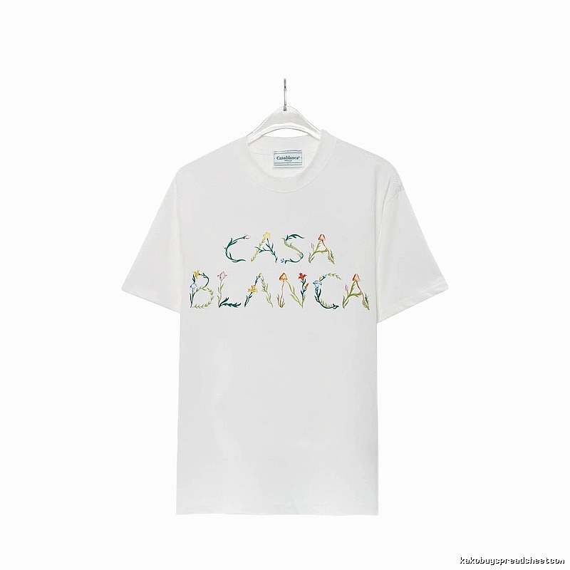 Casablanca - style printed white T - shirt