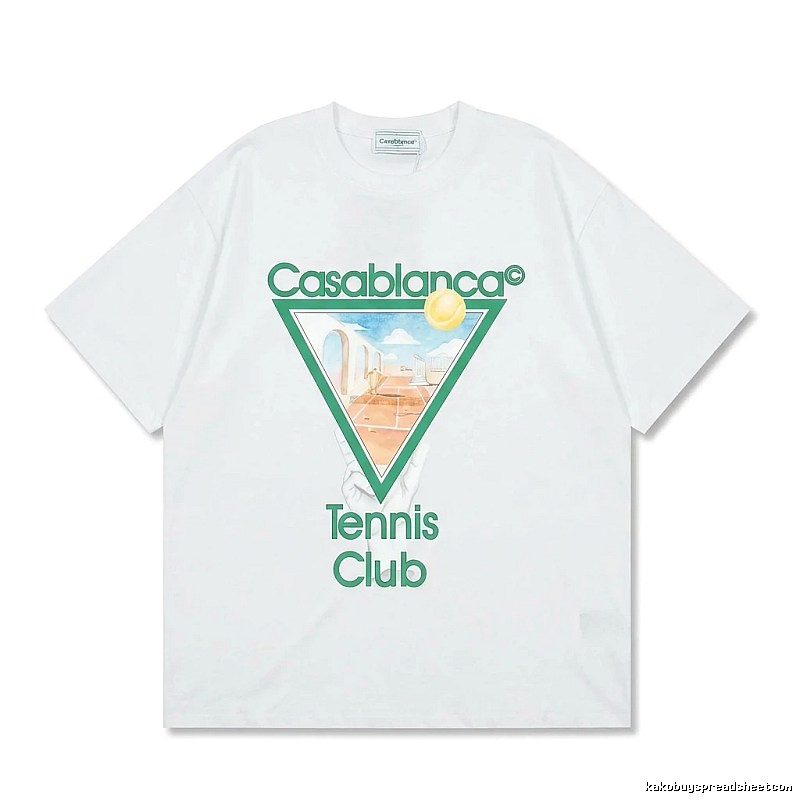 Casablanca Tennis Style White T-shirt
