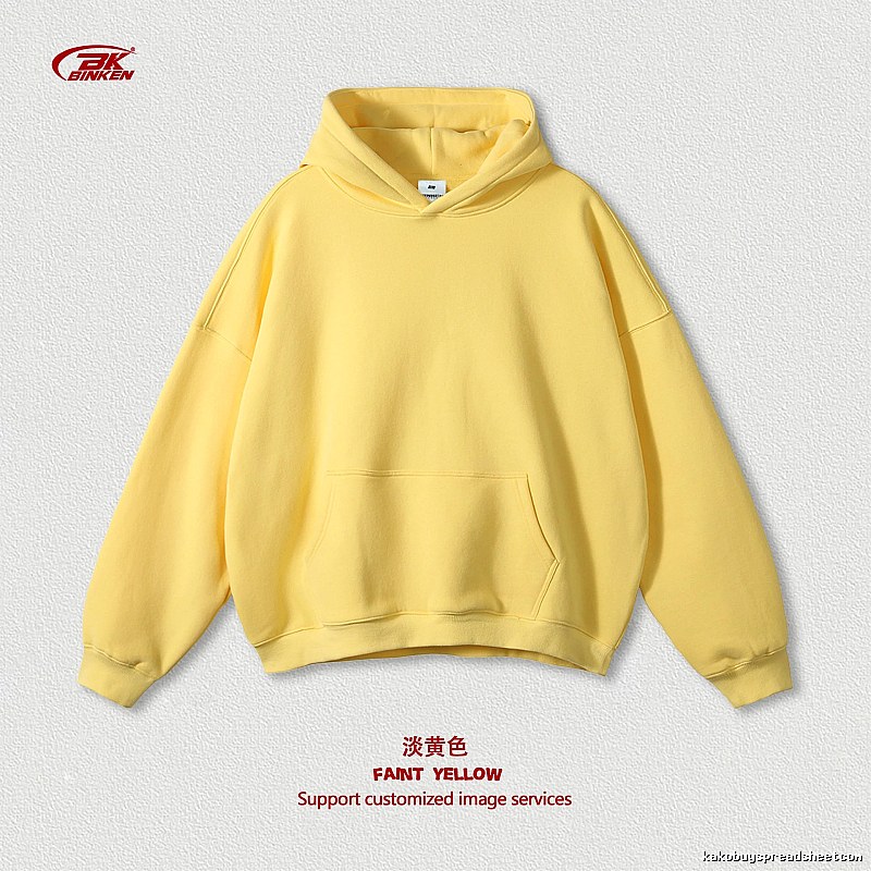 Casual Pullover hoodie Navy Blank Kangaroo for Comfortable Styling