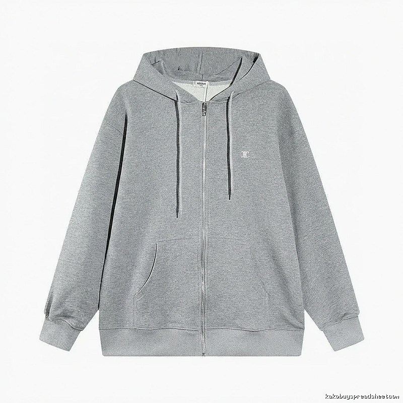 CELINE grey casual style hoodie