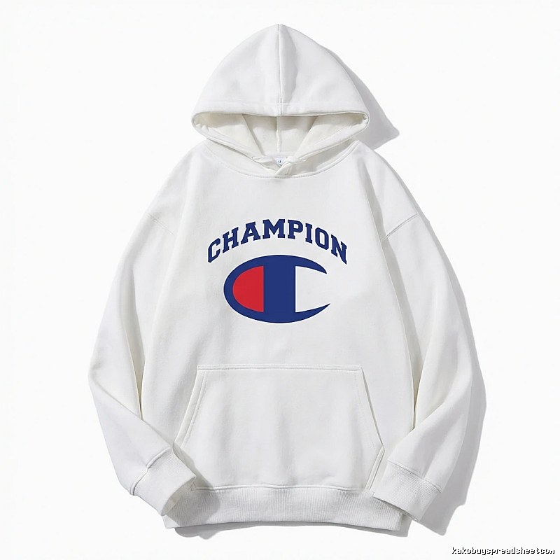Champion classic white hoodie.