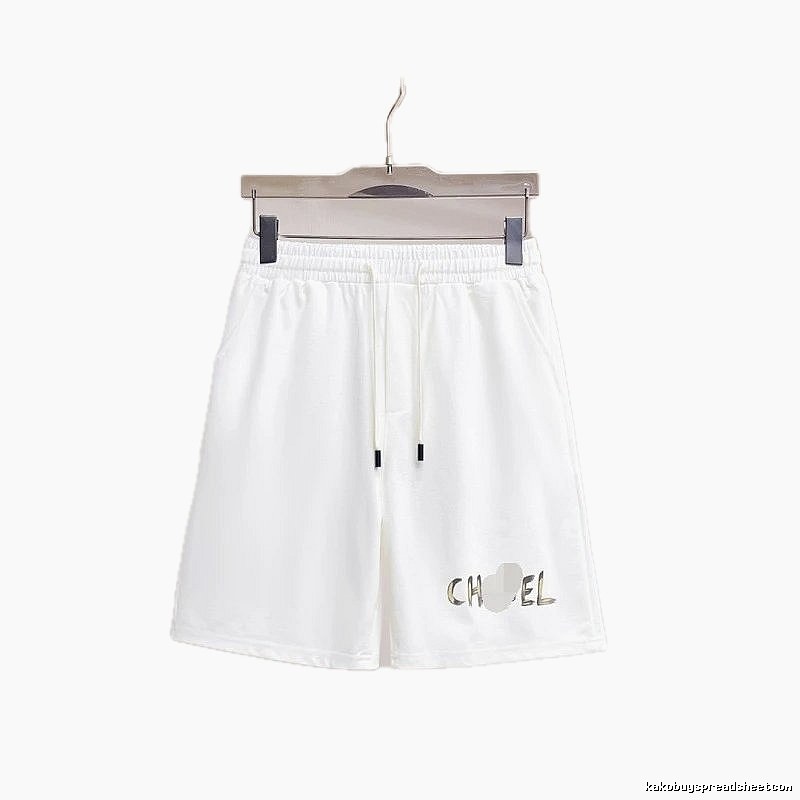 Chanel Printed Casual Style White Sports Shorts