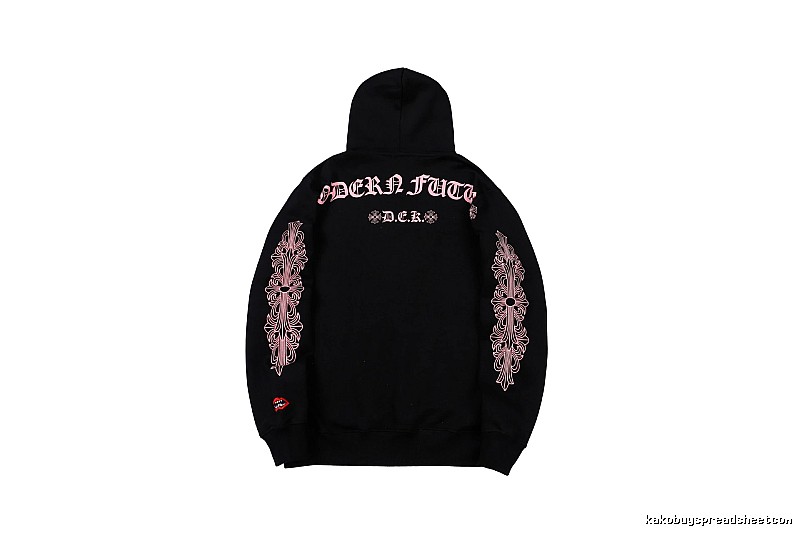 Chrome Hearts 2088-80 Black Cross Graphic Hoodie Statement Graphic