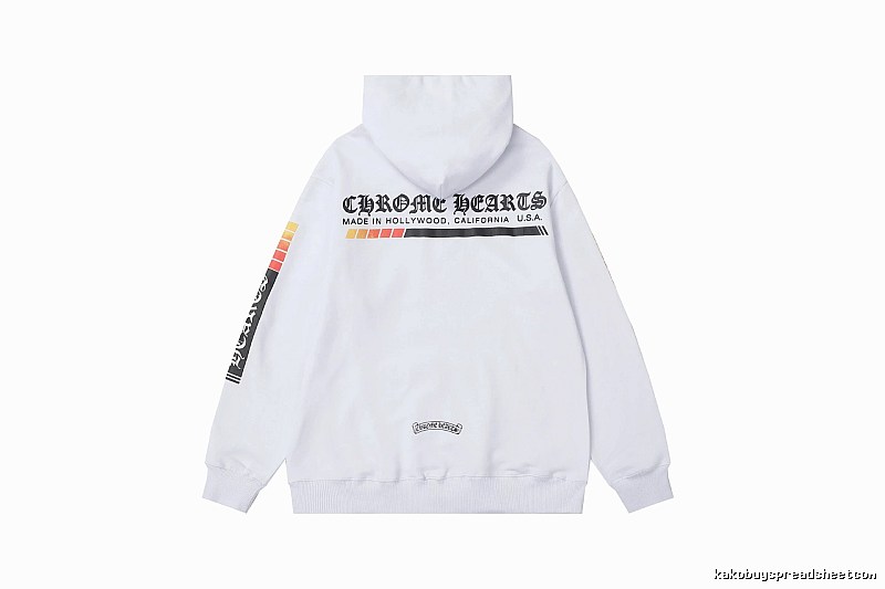 Chrome Hearts 2089-36 White Cross Graphic Hoodie Smart Casual