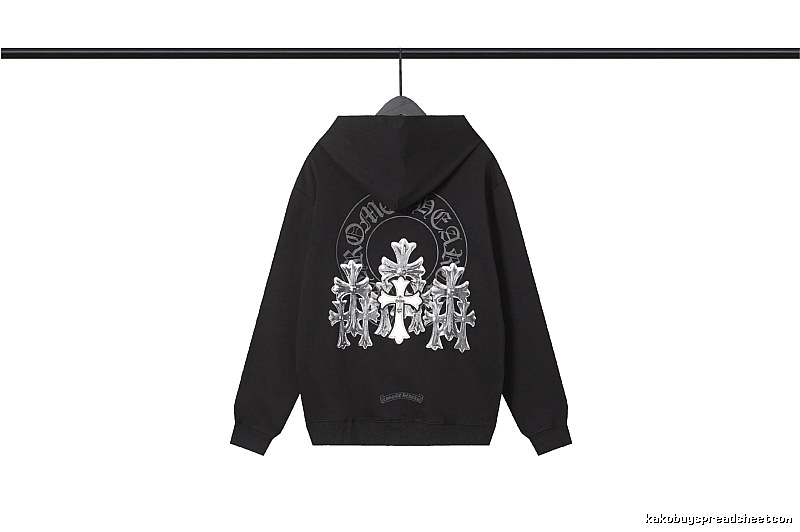Chrome Hearts 2089-72 Black Cross Graphic Hoodie Easy Pairing