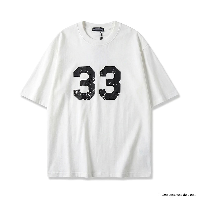 Chrome Hearts American-style digital wind white T-shirt