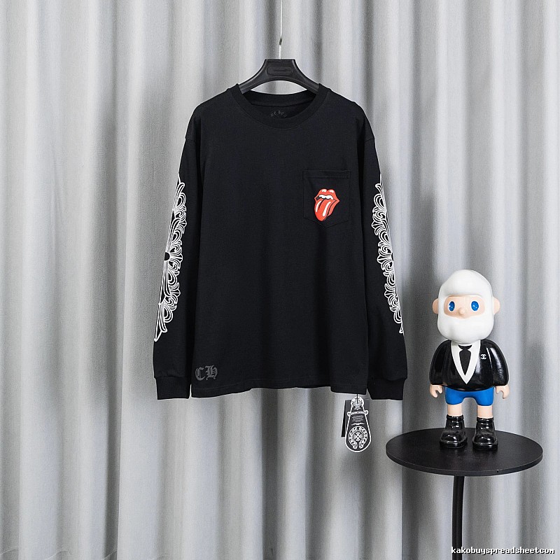 Chrome Hearts Black Long Sleeve Sweatshirt with Long Sleeve Sweatshirt for Daily Wear