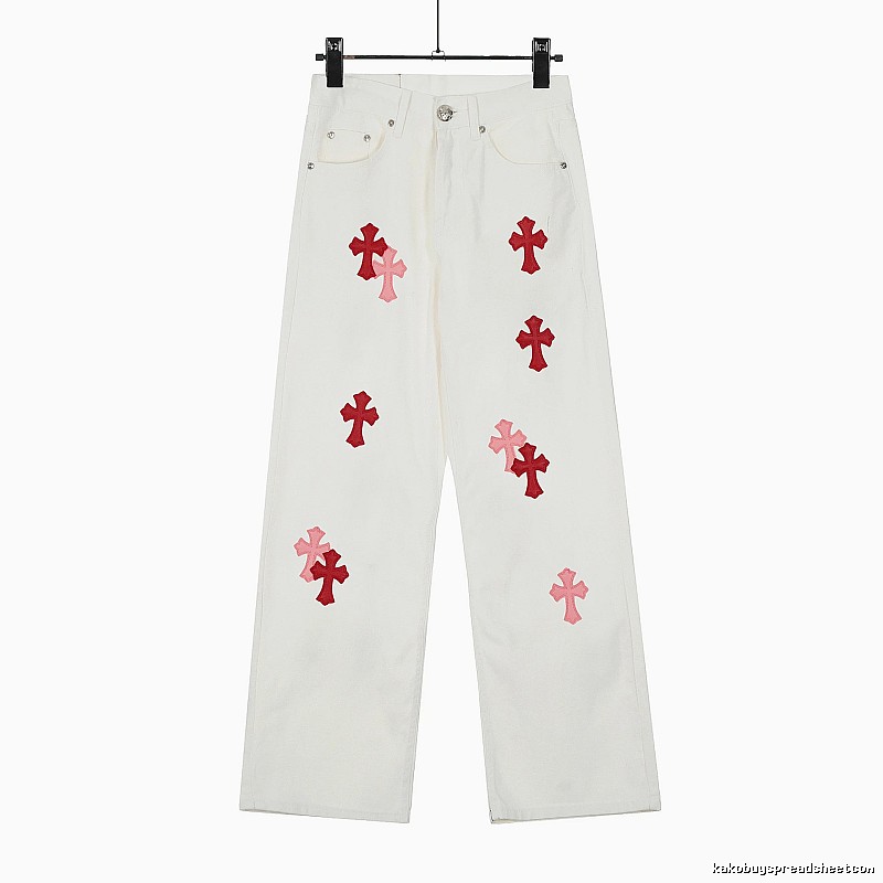 Chrome Hearts Casual Graphic jeans Light Denim Jeans for Streetwear Looks