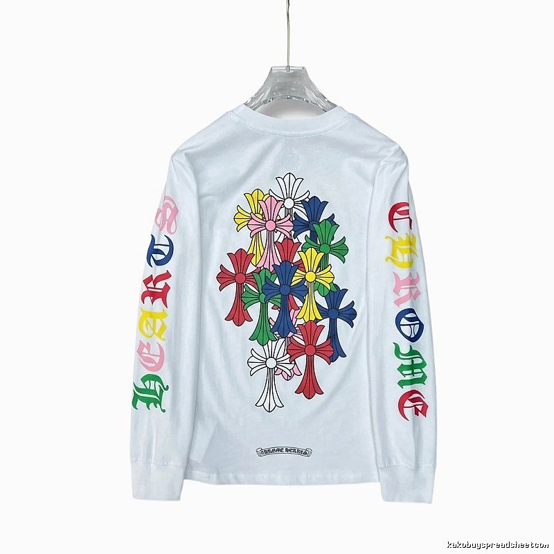 Chrome Hearts Colorful Floral Long-Sleeve T-Shirt