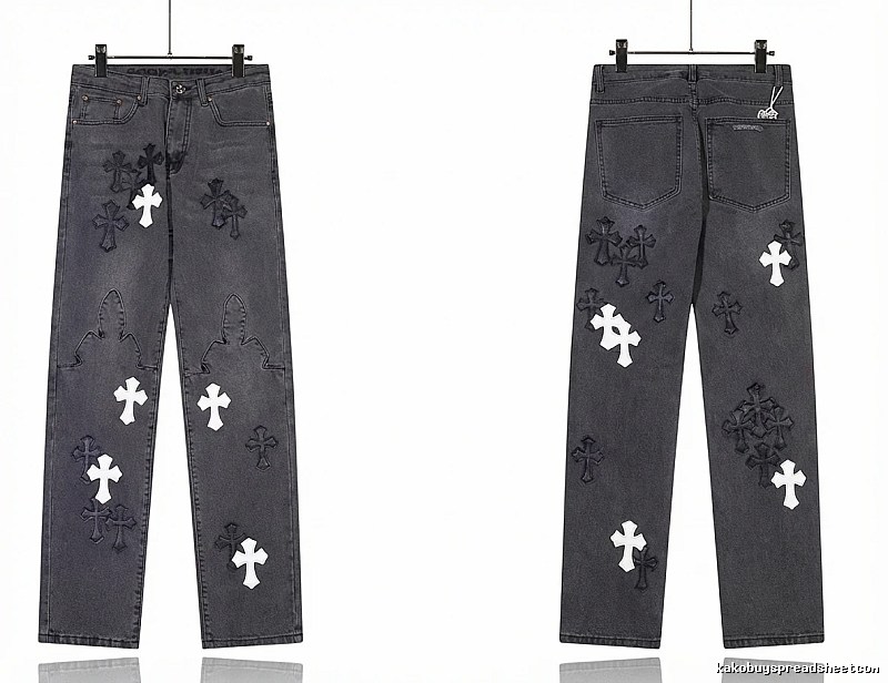 Chrome Hearts Cross Dark Jeans