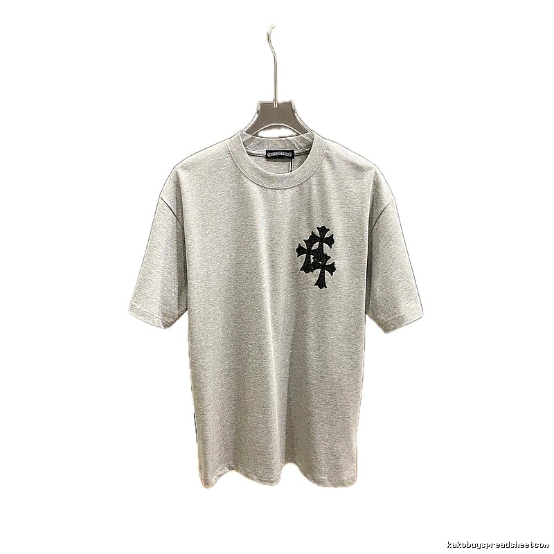 Chrome Hearts Cross Flower Grey T-shirt