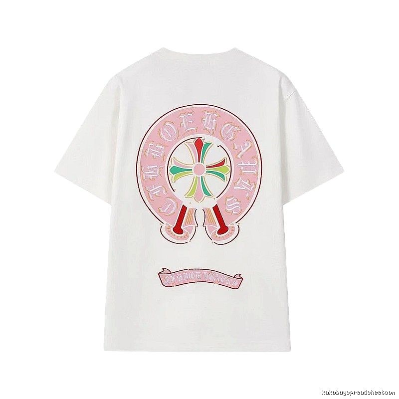Chrome Hearts Cross Print Street Style Off-white T-Shirt