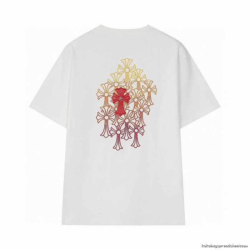 Chrome Hearts Cross Series Street Style White Short-sleeve T-shirt