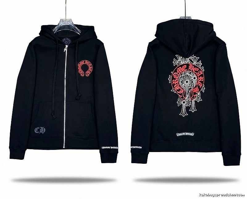 Chrome Hearts Crossed Horseshoe Print Hoodie