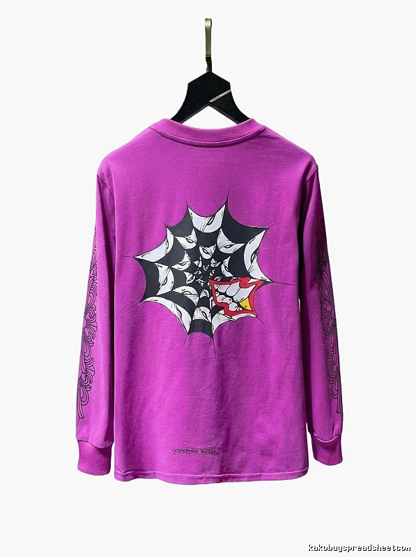 Chrome Hearts dark style purple top