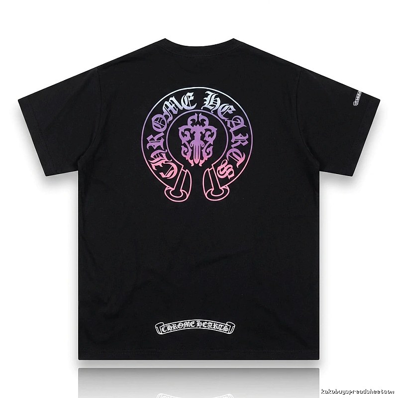 Chrome Hearts Dark Trendy Cool Black T-shirt