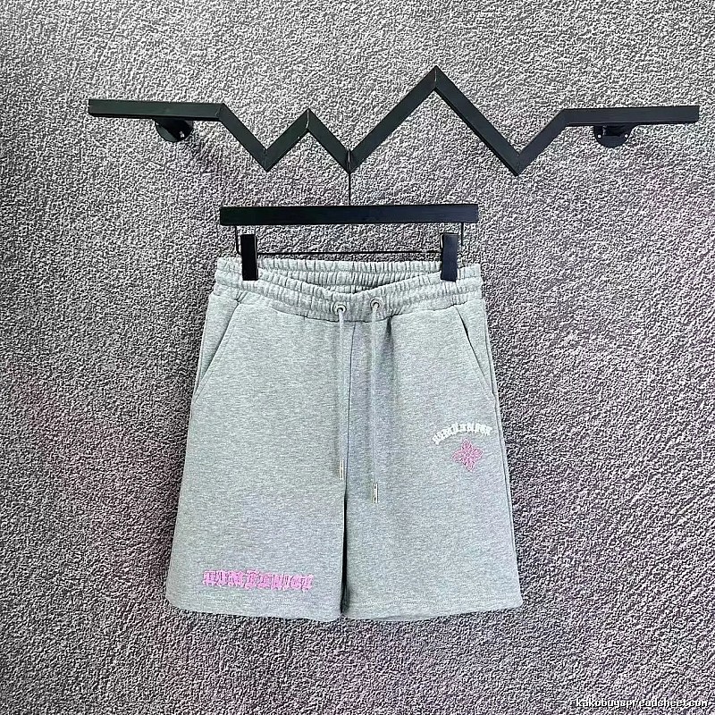 Chrome Hearts Embroidered Casual Style Grey Shorts