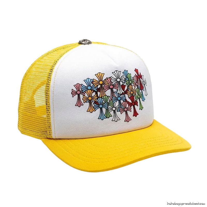 Chrome Hearts Floral Retro Style Yellow Hat