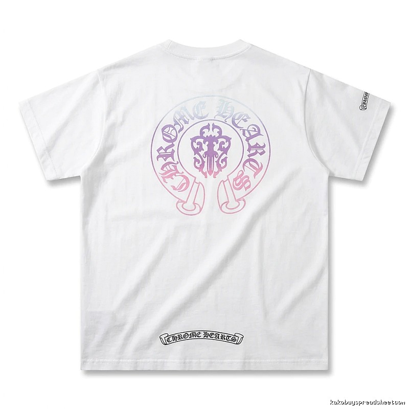 Chrome Hearts Gradient Retro White T-shirt