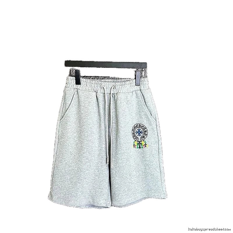 Chrome Hearts Grey Trendy Shorts