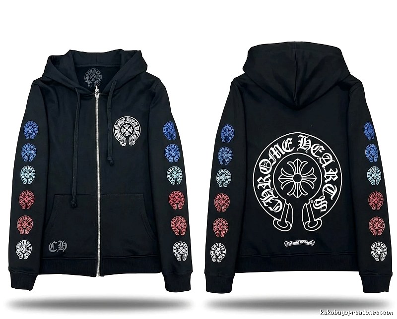 Chrome Hearts Printed Trendy and Cool Black Coat