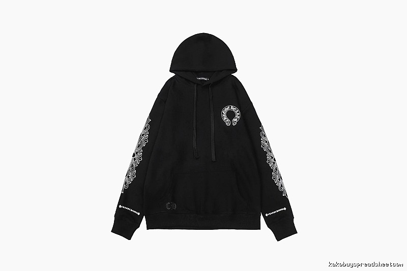 Chrome Hearts Resort Cross graphic hoodie Black Blue Cross with Premium Look