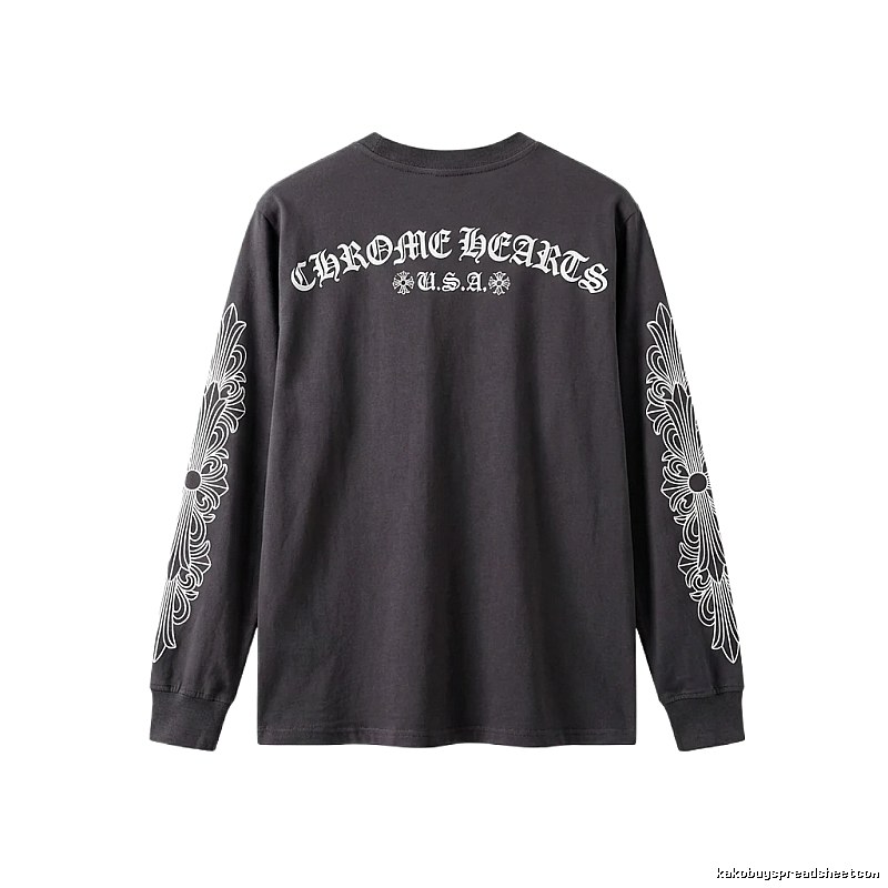 Chrome Hearts retro style black long-sleeve