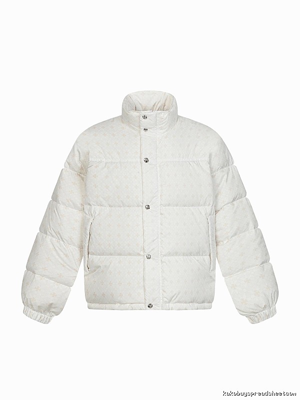 Chrome Hearts Retro Style White Cotton Coat