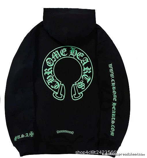 Chrome Hearts Statement Cross graphic hoodie Black Blue Cross for Easy Pairing