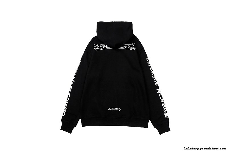 Chrome Hearts Statement Cross graphic hoodie Black Blue Cross for Outdoor Plans