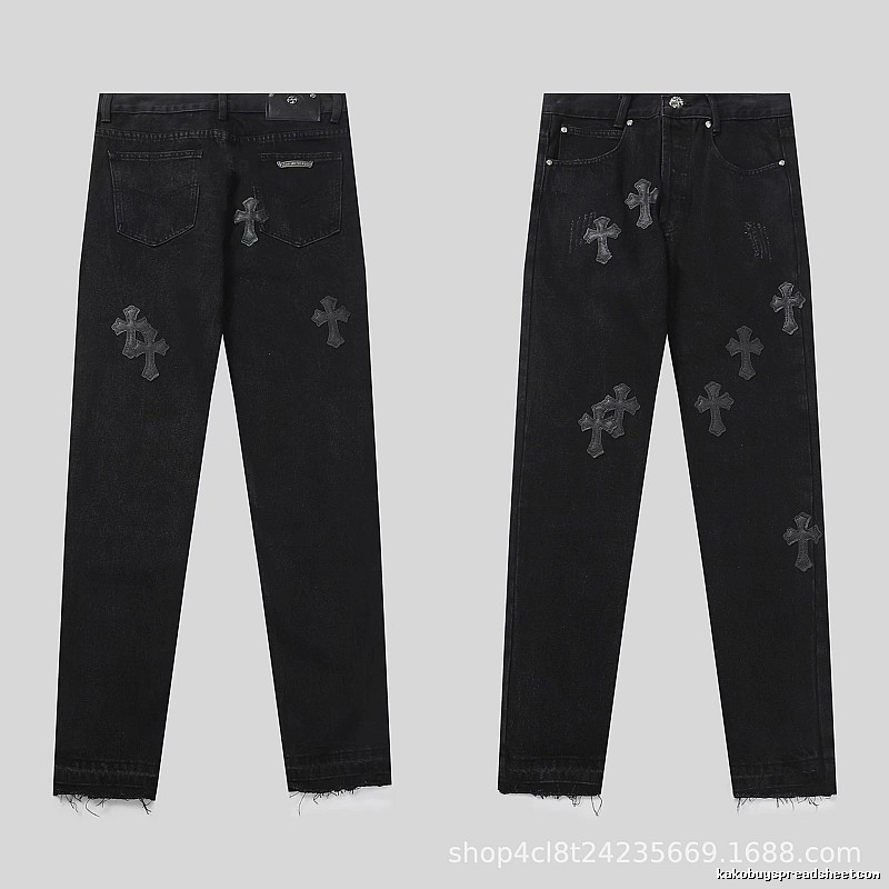 Chrome Hearts Weekend Graphic jeans Light Denim Jeans for Seasonal Looks