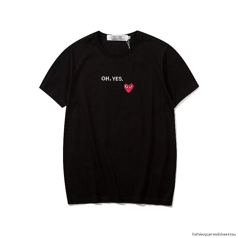 Comme des Garcons PLAY 2021-87 Black Style 2187 Heart Logo T-Shirt Logo Detail