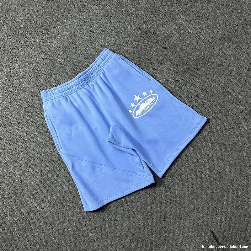 Corteiz casual light blue shorts