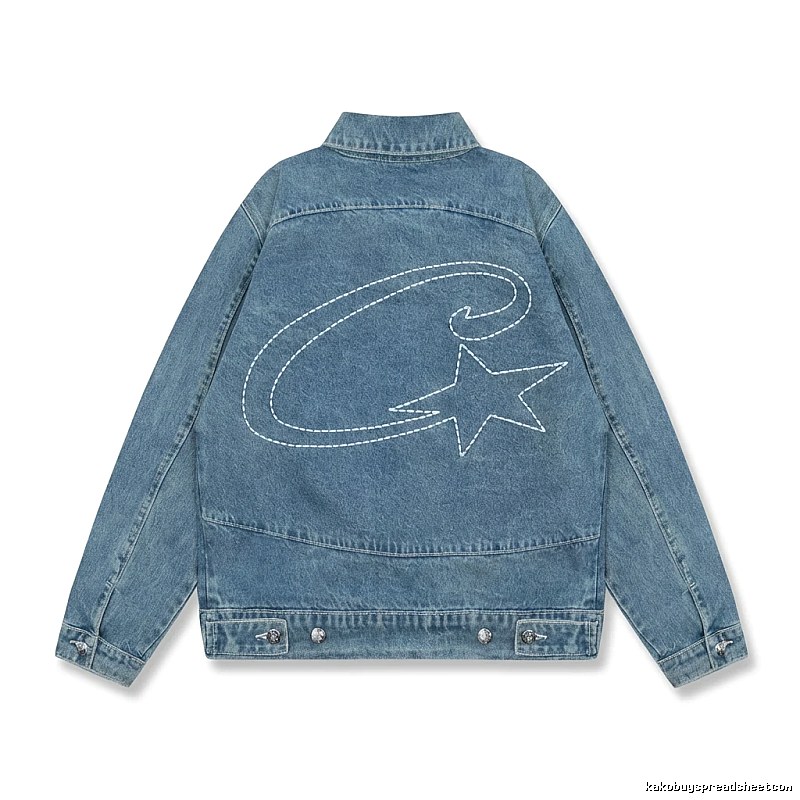 Corteiz Denim Trendy Style Coat