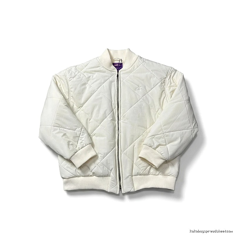 Corteiz diamond grid retro-style white jacket