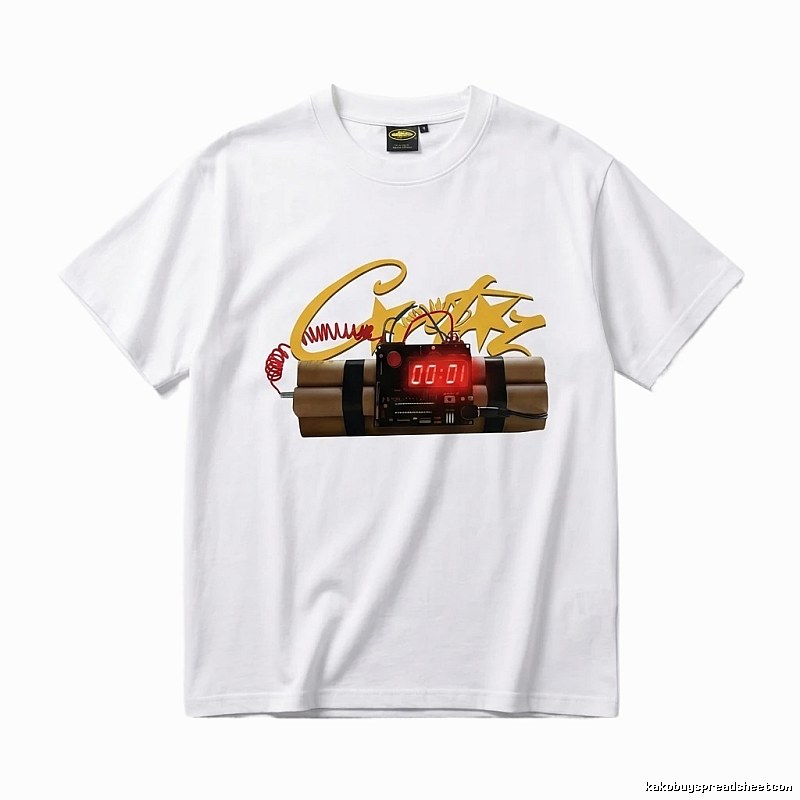 Corteiz Explosive Countdown Tide White T-shirt