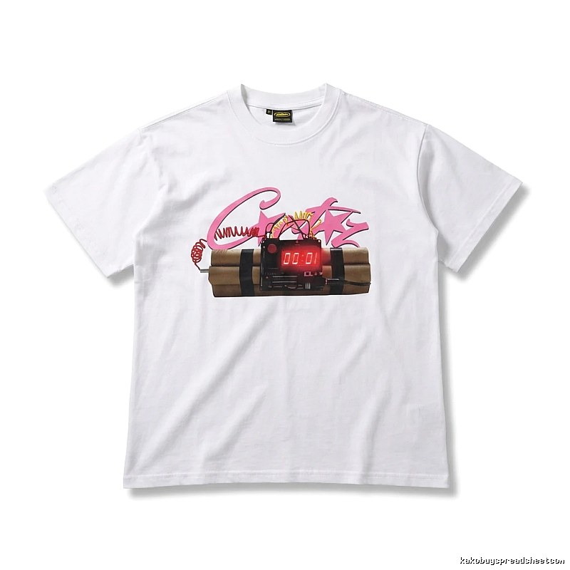 Corteiz Explosive Style White T-shirt