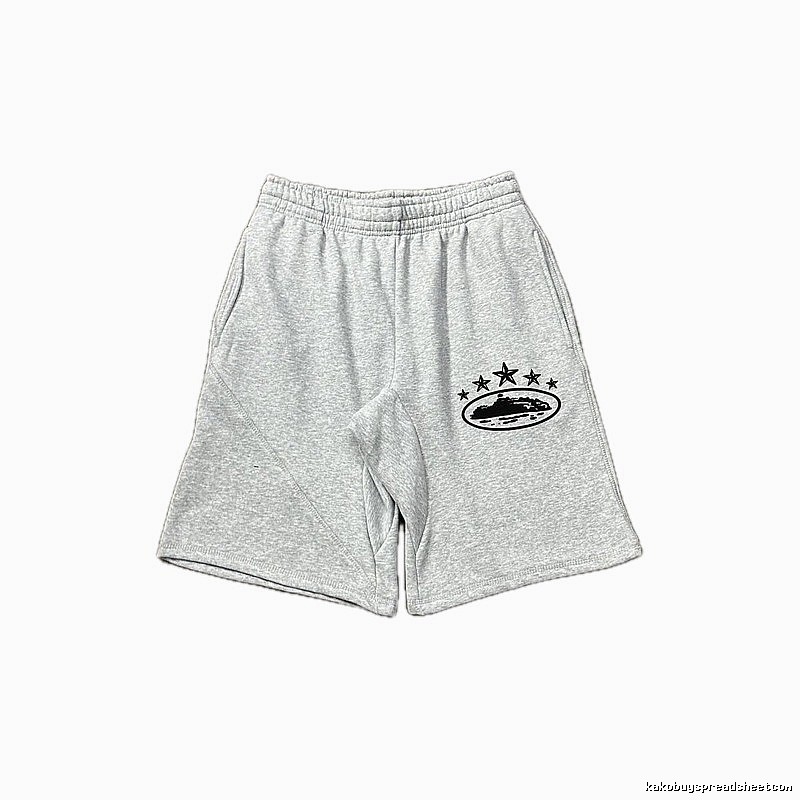 Corteiz minimalist light gray shorts