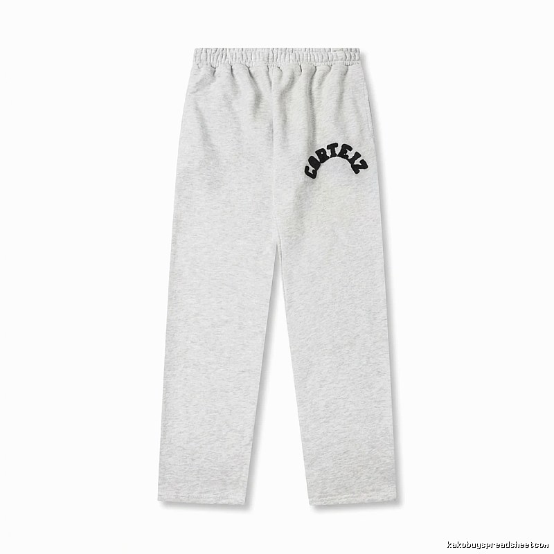 Corteiz minimalist light gray sweatpants