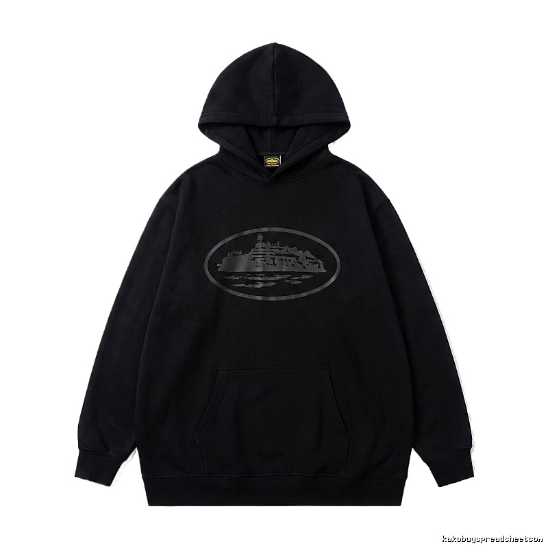 Corteiz printed dark hoodie