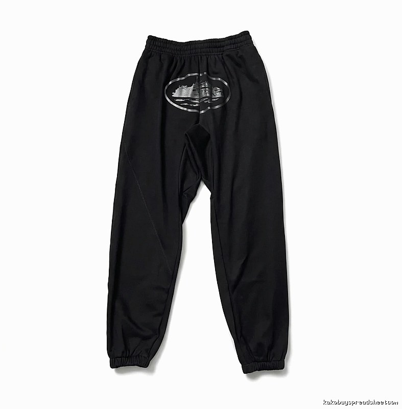 Corteiz printed trendy brand style black pants