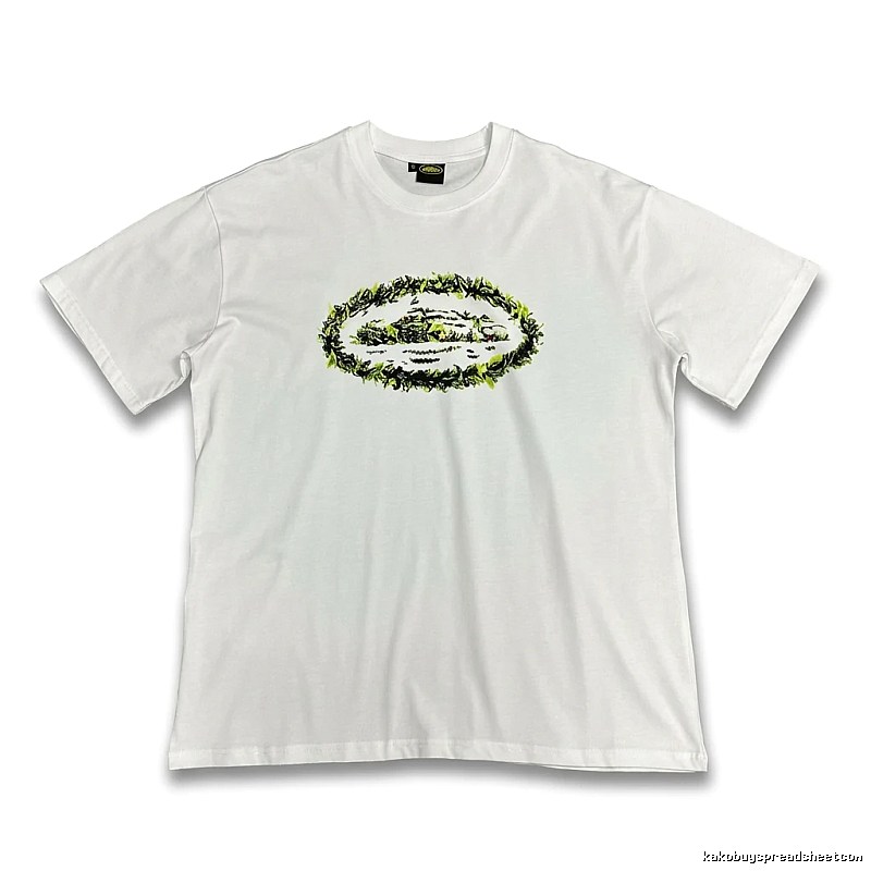 Corteiz Printed Trendy Brand White T-shirt