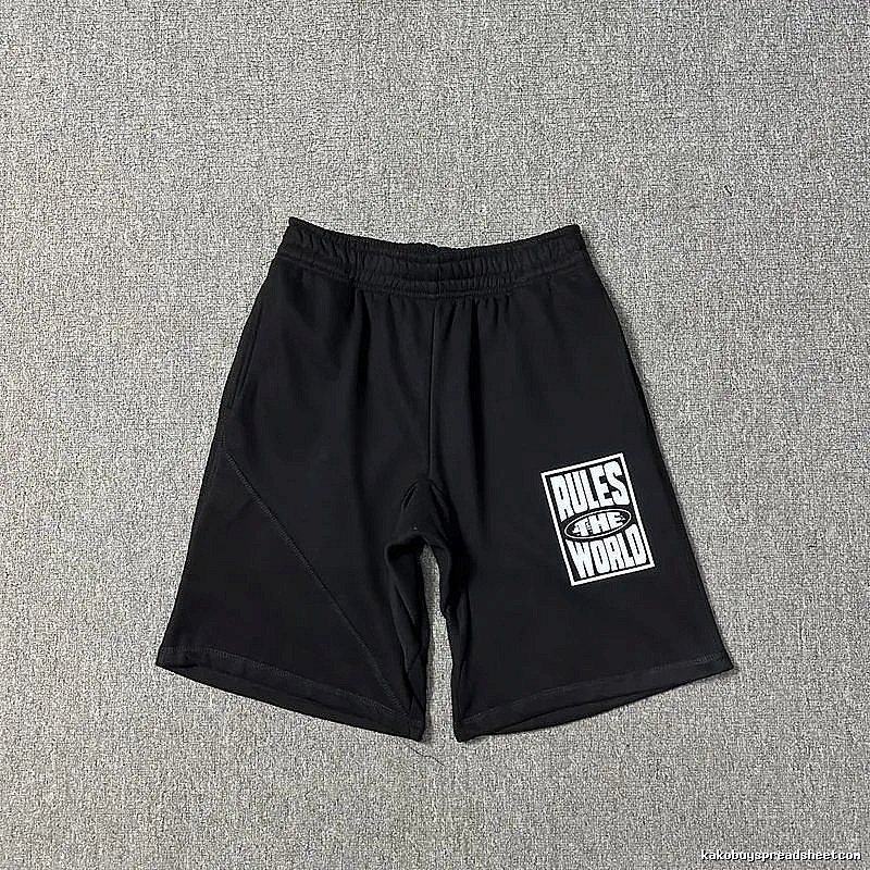 Corteiz Rule World Style Black Shorts