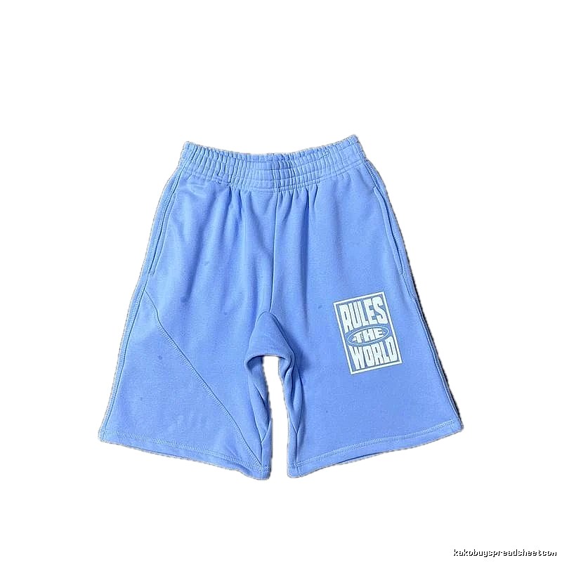 Corteiz Rules light blue shorts