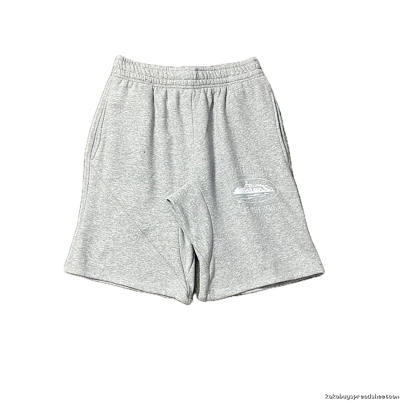 Corteiz vintage-style grey shorts